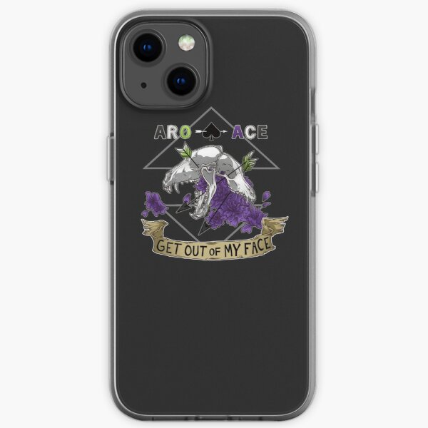 Aro+Ace - Get Out of My Face iPhone Soft Case RB1901 product Offical Aromantic Flag Merch