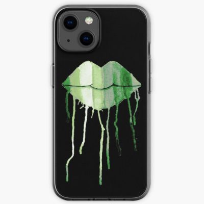 Aro Pride Dripping Watercolor Lips iPhone Soft Case RB1901 product Offical Aromantic Flag Merch