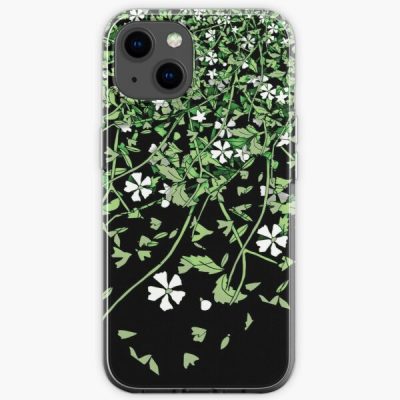 Aro Pride Scattered Falling Flowers and Leaves iPhone Soft Case RB1901 product Offical Aromantic Flag Merch