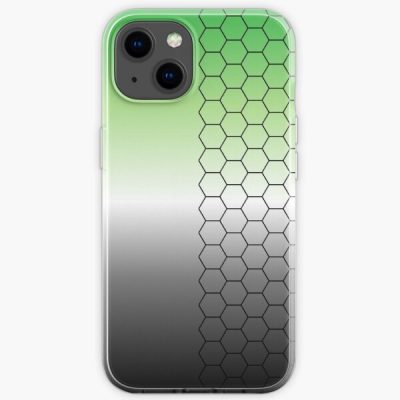 Aromantic Pride Hexagon Gradient Print iPhone Soft Case RB1901 product Offical Aromantic Flag Merch