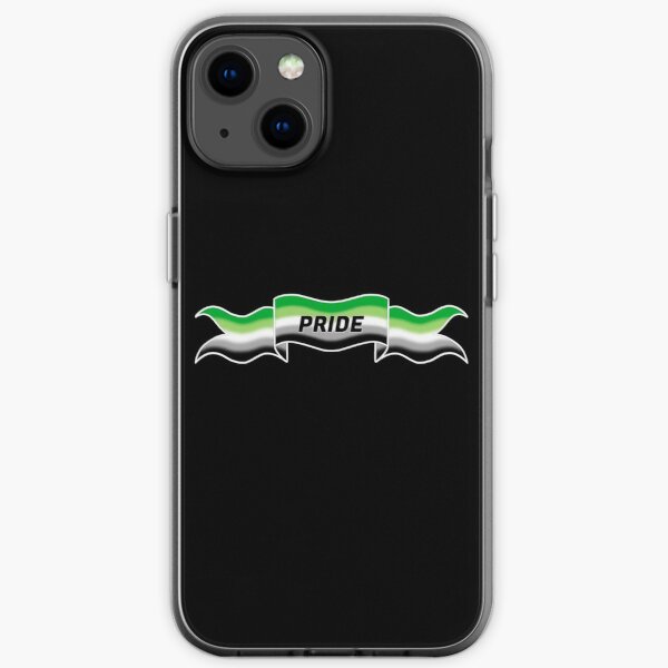 aromantic pride banner iPhone Soft Case RB1901 product Offical Aromantic Flag Merch