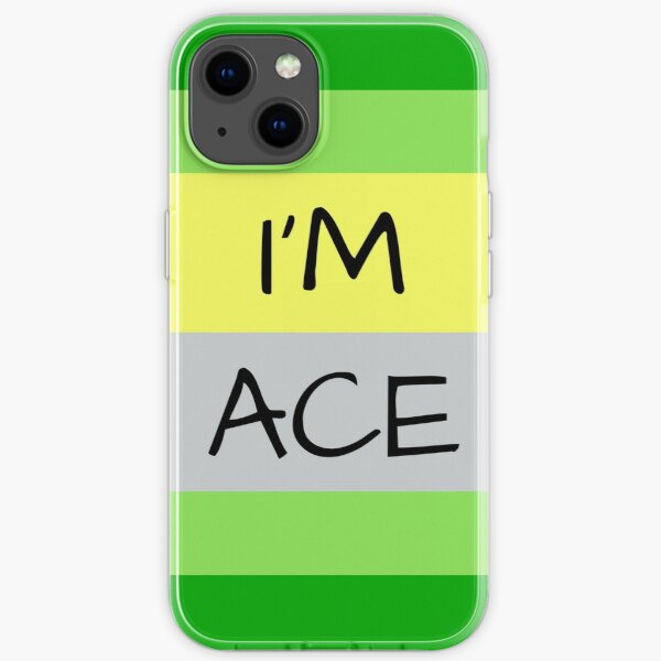 AROMANTIC FLAG I'M ACE ASEXUAL T-SHIRT iPhone Soft Case RB1901 product Offical Aromantic Flag Merch