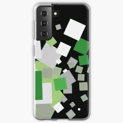 Aro Pride Scattered Paper Squares Design Samsung Galaxy Soft Case RB1901 product Offical Aromantic Flag Merch