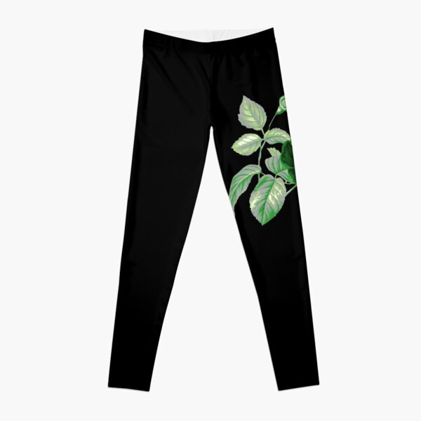 Aro Pride Vintage Flower and Leaves Leggings RB1901 product Offical Aromantic Flag Merch