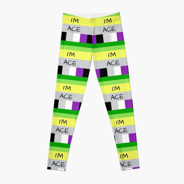 AROMANTIC FLAG ASEXUAL FLAG I'M ACE ASEXUAL T-SHIRT Leggings RB1901 product Offical Aromantic Flag Merch
