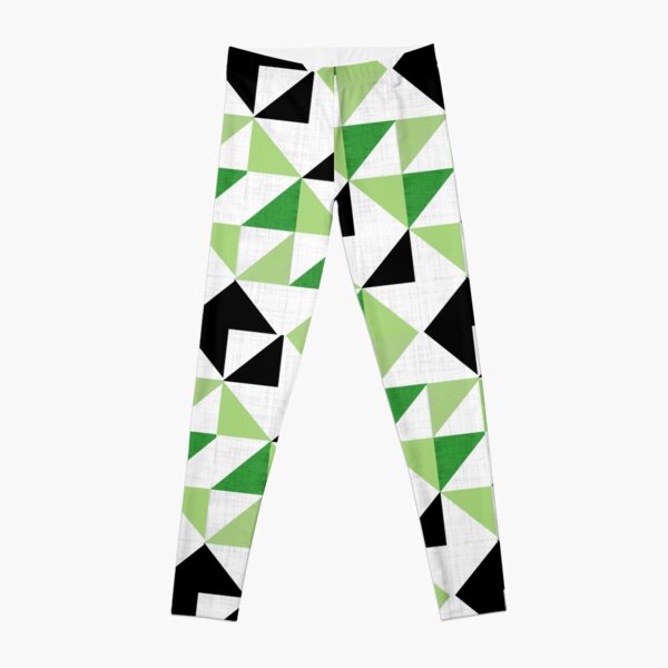 Aro Pride Geometric Triangle Pattern Leggings RB1901 product Offical Aromantic Flag Merch