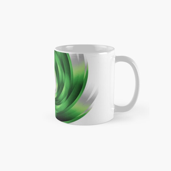 Aromantic Pride Whirling Vortex (On White) Classic Mug RB1901 product Offical Aromantic Flag Merch