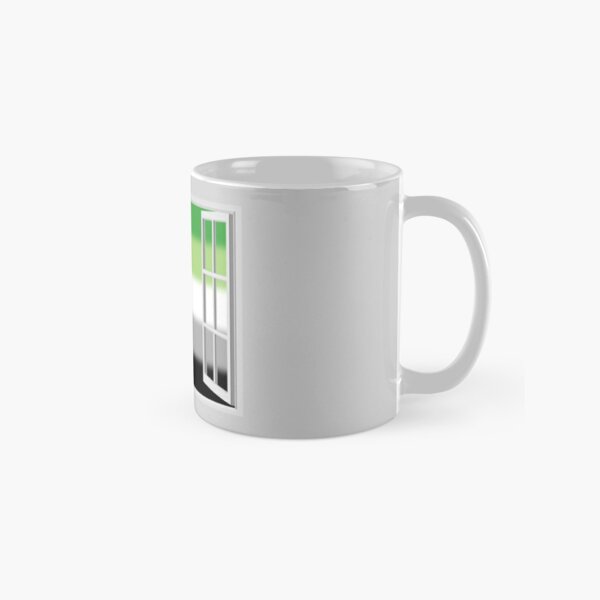 Window Open to Aro Pride Flag Classic Mug RB1901 product Offical Aromantic Flag Merch