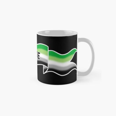 aromantic pride banner Classic Mug RB1901 product Offical Aromantic Flag Merch