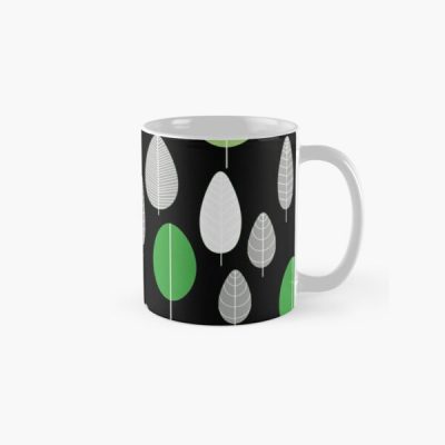 Aro Pride Simple Leaves Pattern Classic Mug RB1901 product Offical Aromantic Flag Merch