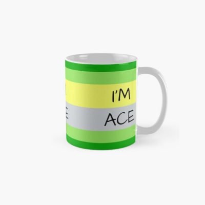 AROMANTIC FLAG I'M ACE ASEXUAL T-SHIRT Classic Mug RB1901 product Offical Aromantic Flag Merch