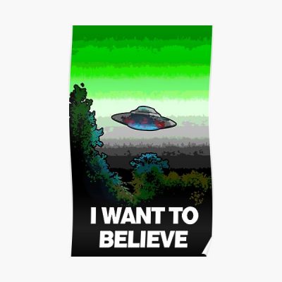 I WANT TO BELIEVE in AROMANTICS Poster RB1901 product Offical Aromantic Flag Merch