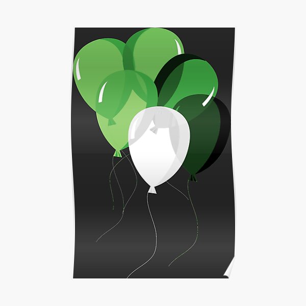 Aro Pride Balloon Cluster Poster RB1901 product Offical Aromantic Flag Merch