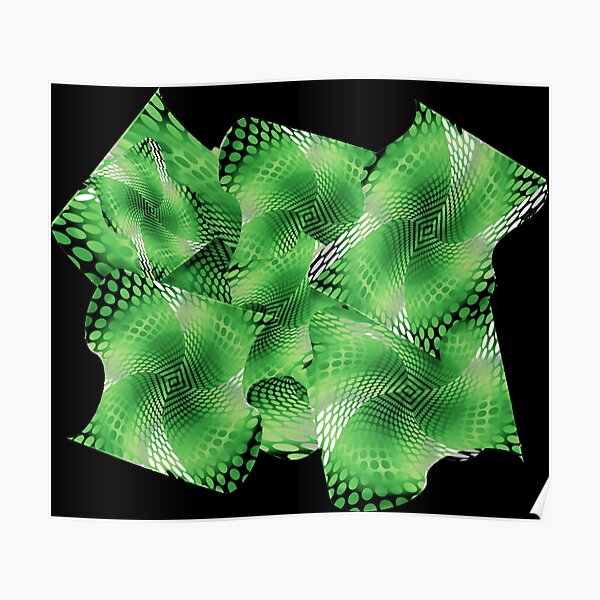 Aro Pride Textured Waveform Cluster Poster RB1901 product Offical Aromantic Flag Merch