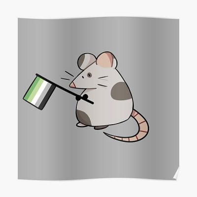 Aromantic rat Poster RB1901 product Offical Aromantic Flag Merch