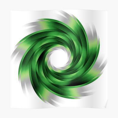 Aromantic Pride Whirling Vortex (On White) Poster RB1901 product Offical Aromantic Flag Merch