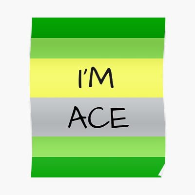 AROMANTIC FLAG I'M ACE ASEXUAL T-SHIRT Poster RB1901 product Offical Aromantic Flag Merch