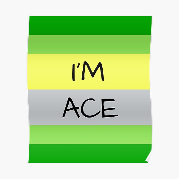 AROMANTIC FLAG I'M ACE ASEXUAL T-SHIRT Poster RB1901 product Offical Aromantic Flag Merch