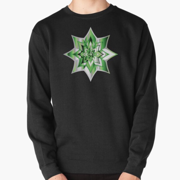 Aro Pride Glossy Floral Star Shape Pullover Sweatshirt RB1901 product Offical Aromantic Flag Merch