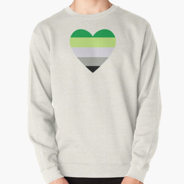 Aromantic Heart Flag Pullover Sweatshirt RB1901 product Offical Aromantic Flag Merch