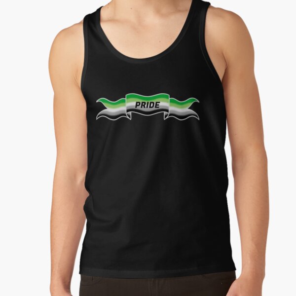 aromantic pride banner Tank Top RB1901 product Offical Aromantic Flag Merch