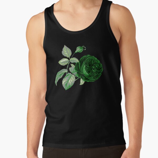 Aro Pride Vintage Flower and Leaves Tank Top RB1901 product Offical Aromantic Flag Merch