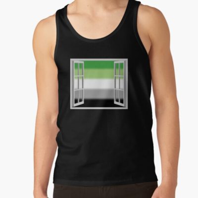 Window Open to Aro Pride Flag Tank Top RB1901 product Offical Aromantic Flag Merch
