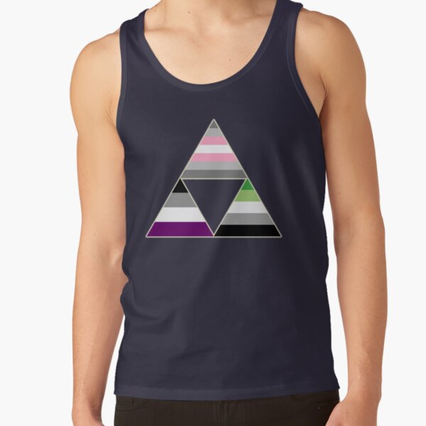 Demigirl Asexual Aromantic Three Triangles Tank Top RB1901 product Offical Aromantic Flag Merch