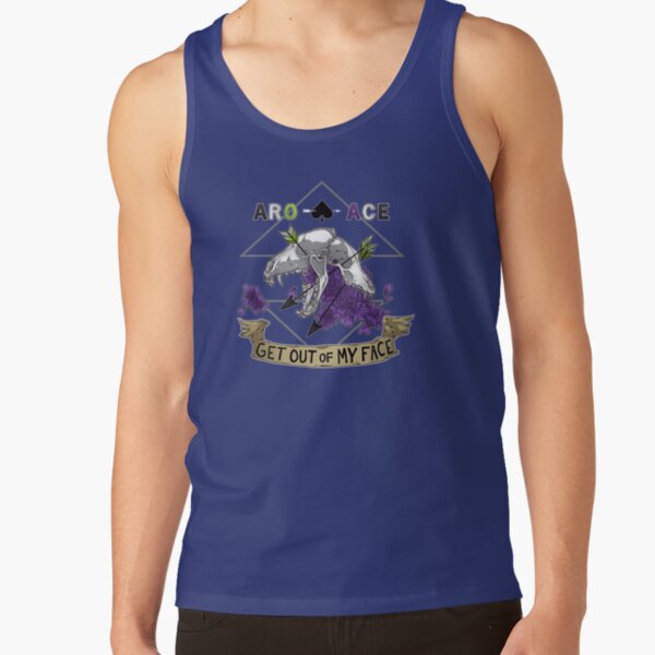 Aro+Ace - Get Out of My Face Tank Top RB1901 product Offical Aromantic Flag Merch