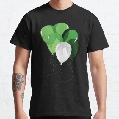 Aro Pride Balloon Cluster Classic T-Shirt RB1901 product Offical Aromantic Flag Merch