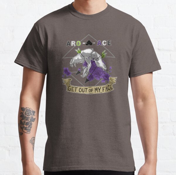 Aro+Ace - Get Out of My Face Classic T-Shirt RB1901 product Offical Aromantic Flag Merch
