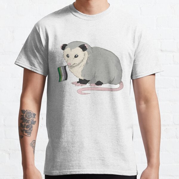 Aromantic Pride Flag Opossum Classic T-Shirt RB1901 product Offical Aromantic Flag Merch