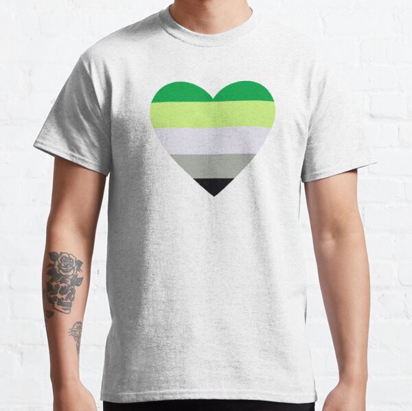 Aromantic Heart Flag Classic T-Shirt RB1901 product Offical Aromantic Flag Merch
