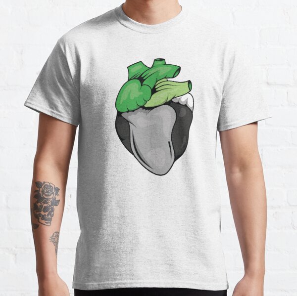 Aromantic Heart Classic T-Shirt RB1901 product Offical Aromantic Flag Merch