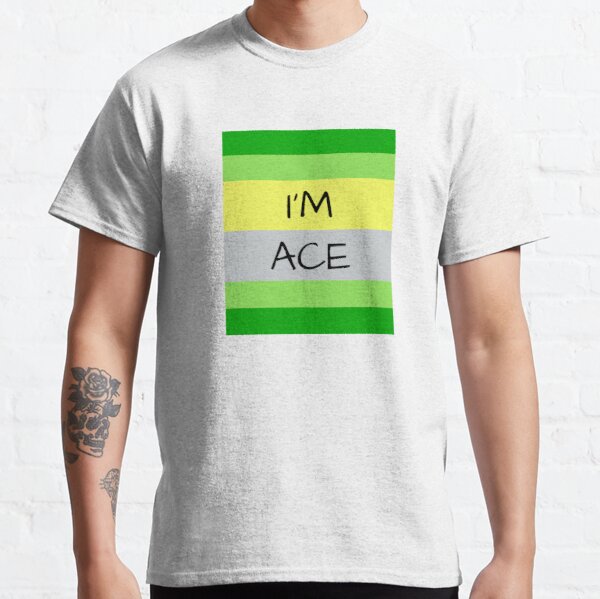AROMANTIC FLAG I'M ACE ASEXUAL T-SHIRT Classic T-Shirt RB1901 product Offical Aromantic Flag Merch