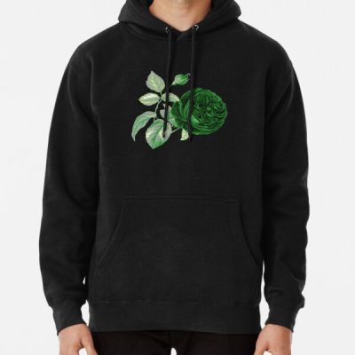 Aro Pride Vintage Flower and Leaves Pullover Hoodie RB1901 product Offical Aromantic Flag Merch