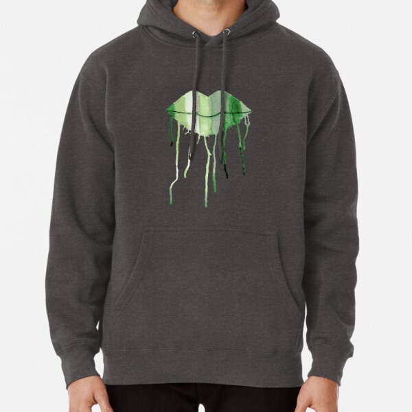 Aro Pride Dripping Watercolor Lips Pullover Hoodie RB1901 product Offical Aromantic Flag Merch