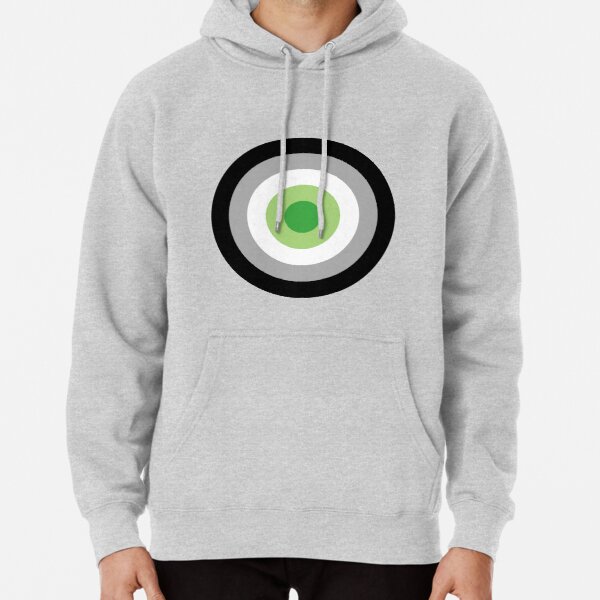 Aro pride roundel inverted Pullover Hoodie RB1901 product Offical Aromantic Flag Merch