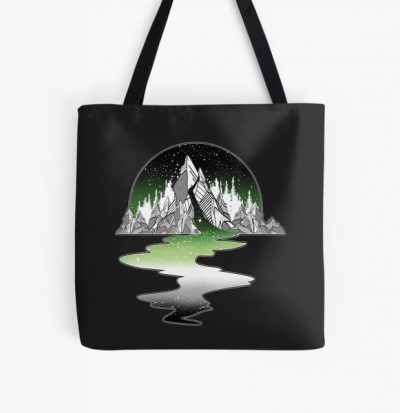 Aromantic Mountain River All Over Print Tote Bag RB1901 product Offical Aromantic Flag Merch