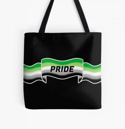 aromantic pride banner All Over Print Tote Bag RB1901 product Offical Aromantic Flag Merch