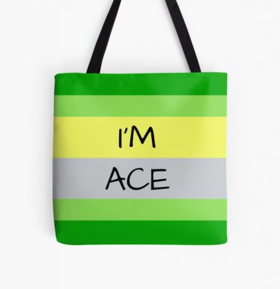 AROMANTIC FLAG I'M ACE ASEXUAL T-SHIRT All Over Print Tote Bag RB1901 product Offical Aromantic Flag Merch