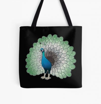 Aromantic Pride Peacock All Over Print Tote Bag RB1901 product Offical Aromantic Flag Merch