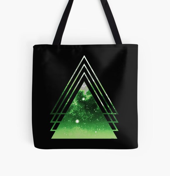 Aro Pride Layered Galaxy Triangles All Over Print Tote Bag RB1901 product Offical Aromantic Flag Merch