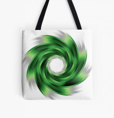 Aromantic Pride Whirling Vortex (On White) All Over Print Tote Bag RB1901 product Offical Aromantic Flag Merch