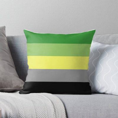 AROMANTIC FLAG Throw Pillow RB1901 product Offical Aromantic Flag Merch