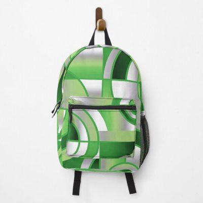Aro Pride Abstract Circles and Lines Design Backpack RB1901 product Offical Aromantic Flag Merch