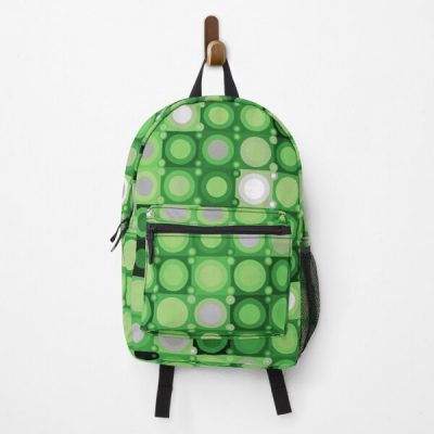 Aro Pride Circles Grid Pattern Backpack RB1901 product Offical Aromantic Flag Merch