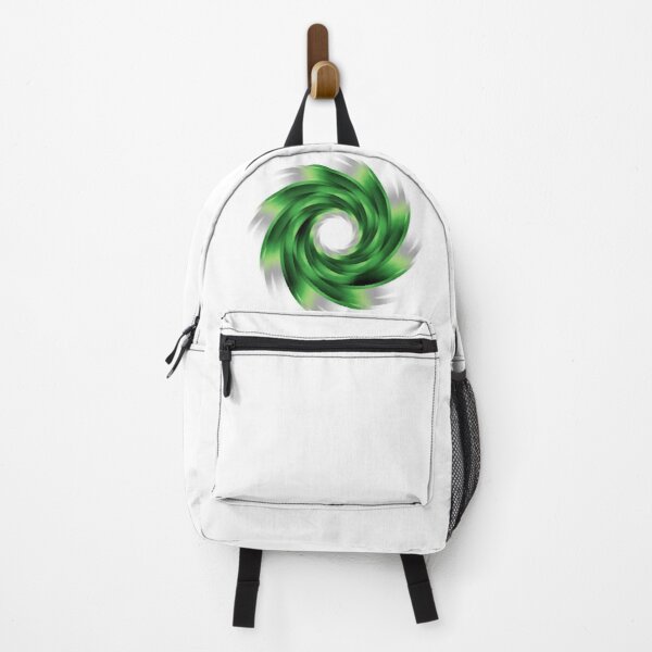 Aromantic Pride Whirling Vortex (On White) Backpack RB1901 product Offical Aromantic Flag Merch