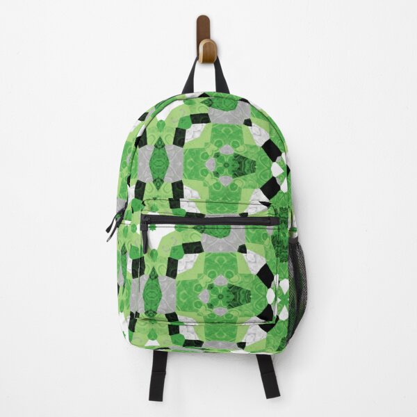 Aro Pride Quilt Shapes Pattern Backpack RB1901 product Offical Aromantic Flag Merch