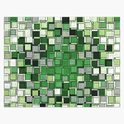 Aromantic Pride Abstract Overlapping Varied Cubes Jigsaw Puzzle RB1901 product Offical Aromantic Flag Merch